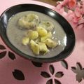 miyuki12's cooksnap of when they made バナナ白玉の黒ゴマ汁粉♡.