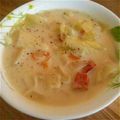 ◯゜まきんこ゜◯'s cooksnap of when they made 野菜たっぷり♡牛乳スープ.