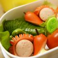 noamanma's cooksnap of when they made 料理に添えて＊キュウリの飾り切り＊.