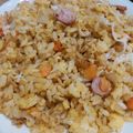愛恵☆'s cooksnap of when they made 残りご飯で作る簡単パラパラ炒飯.