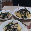 ひまったさん's cooksnap of when they made レンコンとほうれん草の和風パスタ.
