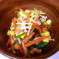 茶　子's cooksnap of when they made ウェイパーで☆ほうれん草の中華風おひたし.