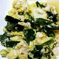 えついぶき's cooksnap of when they made たっぷりニラと豆腐の卵とじ.
