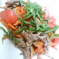 むあちゃん's cooksnap of when they made ☆牛肉の青じそトマトのせ.