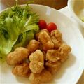 akeming's cooksnap of when they made 大豆ミートで本物そっくり唐揚げ！！.