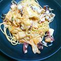 なっちズム's cooksnap of when they made 半夏生に☆タコとキムチのクリームパスタ.
