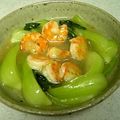 aoisora777's cooksnap of when they made 海老とチンゲンサイの中華炒め。.