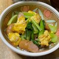 ★ゴンぎつね★'s cooksnap of when they made お弁当に❤小松菜と卵ウインナーのマヨ醤油.