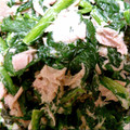 aki_0601's cooksnap of when they made ほうれん草とコーンの海苔マヨ和え.