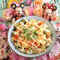 みなみんくっきんぐ's cooksnap of when they made 鮭フレークで☆鮭サラダちらし.