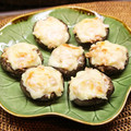 ちべターリー's cooksnap of when they made 椎茸のハム玉ねぎマヨチーズ焼き.