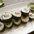 なっち船長's cooksnap of when they made 巻き寿司☆いか梅しそ.