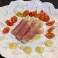 5×5chihiro's cooksnap of when they made アスパラの生ハム巻き 柚子にんにくソース.