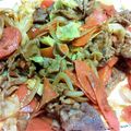 clayon's cooksnap of when they made ラム肉とキャベツのカレーケチャップ炒め.