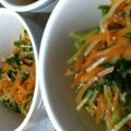 suzurinngo's cooksnap of when they made 簡単☆豆苗と人参の彩りごま和え☆.