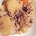ro6369mi's cooksnap of when they made 時短みそ風味の肉じゃが♥すりごまのっけ♪.