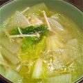 nishipin's cooksnap of when they made 白菜と大根のスープ.