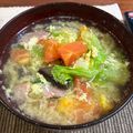 おじ☆さん's cooksnap of when they made 想像を超える？トマトレタス卵の３色スープ.