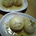 しぽりりん's cooksnap of when they made かぶの鶏ひき肉入り海老なめこあんかけ.