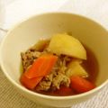 シングルアイシャドウ's cooksnap of when they made ミンチでうまみたっぷり♪ほっくほく肉じゃが.
