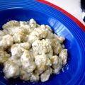 nyaop's cooksnap of when they made さつま芋のニョッキ　ゴルゴンゾーラソース.