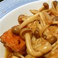 hamumah's cooksnap of when they made 鮭のムニエルキノコバターポン酢.
