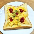 ＊なぁ＊'s cooksnap of when they made 簡単スクランブルエッグトースト.