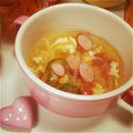 remini's cooksnap of when they made あっさり簡単ウインナー玉ねぎ鶏がらスープ.