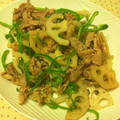 熱風86's cooksnap of when they made 塩麹漬け豚肉と蓮根の炒め物.