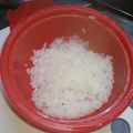 r♡a…mam's cooksnap of when they made 簡単、シリコンスチーマーｄｅおかゆ.