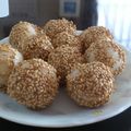 さえりざべす's cooksnap of when they made 揚げない☆チーズin胡麻団子.