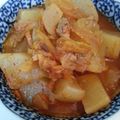 かこいわ's cooksnap of when they made うまっ☆大根と豚バラのキムチ煮.