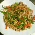 umeko0719's cooksnap of when they made 青椒肉絲.