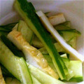 枝めろ's cooksnap of when they made 簡単！きゅうりとちくわのポン酢和え♪.