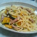 サキテル's cooksnap of when they made かぼちゃときのこのクリームパスタ.