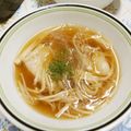 saki1010's cooksnap of when they made タラと春雨のスープ.