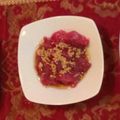 honeyrock's cooksnap of when they made 絶品おつまみ！鯨肉のレバ刺し風？.