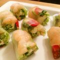 いつも食べてたい's cooksnap of when they made アボカドとクリームチーズの生春巻き.
