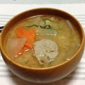 かぴばらのゆ's cooksnap of when they made 魚のつみれ汁♪.