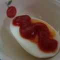 トミイ's cooksnap of when they made ゆでたまごに、あらごしケチャップ.