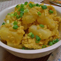 ゆきゆこ's cooksnap of when they made 甘辛粉ふき芋の卵とじ.