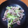 ちかぼん☆'s cooksnap of when they made セロリと豚肉の塩麹炒め.