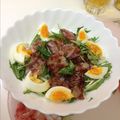 masakaz40's cooksnap of when they made ♡水菜とベーコンのぅまうまサラダ♡.