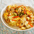 ガメコ's cooksnap of when they made キャベツとちくわの卵炒め.