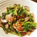 Matilda★'s cooksnap of when they made 春野菜＋菜の花とアサリの白ワイン蒸し.