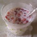 秘密のゆり's cooksnap of when they made いちごみるく☆.