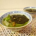ローズレース's cooksnap of when they made ダシダで☆レタスと韓国海苔のスープ.