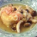 たんたん　's cooksnap of when they made 厚揚とキャベツと茸とカニカマのオイマヨ炒.
