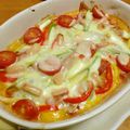 カピぞう's cooksnap of when they made ♥ウインナーでピザ♥.