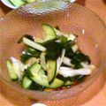 しろくまりん's cooksnap of when they made ポン酢で作るセロリとわかめの簡単酢の物.